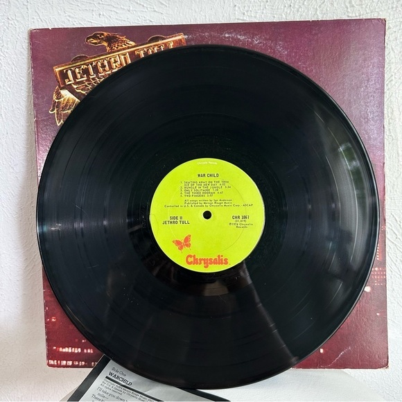 Jethro Tull War Child 1974 Original Vintage Chrysalis Vinyl Record Album LP - Picture 7 of 11